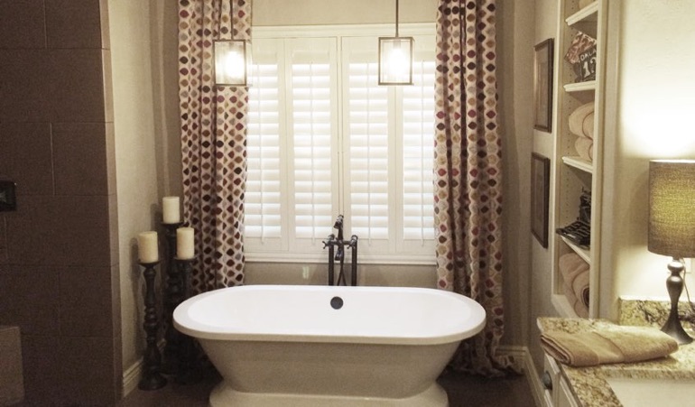 Polywood Shutters in Gainesville Bathroom